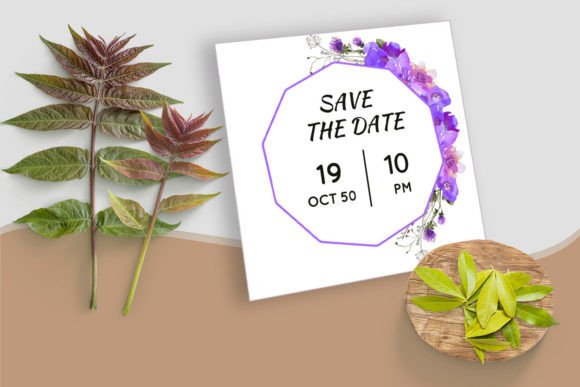 Designing Your Perfect Day with a White Blue Floral Wedding Card