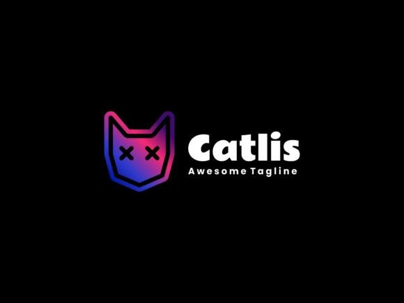 Elevate Your Brand with a Scalable Cat Gradient Logo
