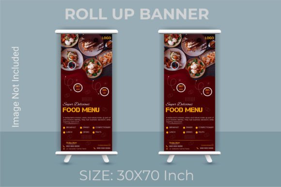 Elevating Your Brand with a Professional Restaurant Food Roll Up Banner Template