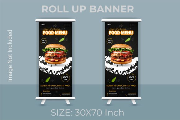Elevating Your Dining Space with a Professional Restaurant Food Menu Roll Up Banner