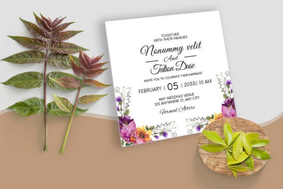Mastering Custom Invitations with a Flowers Wedding Card Template Design
