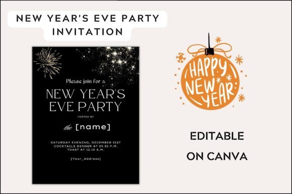 New Year Invite: Perfect for Halloween