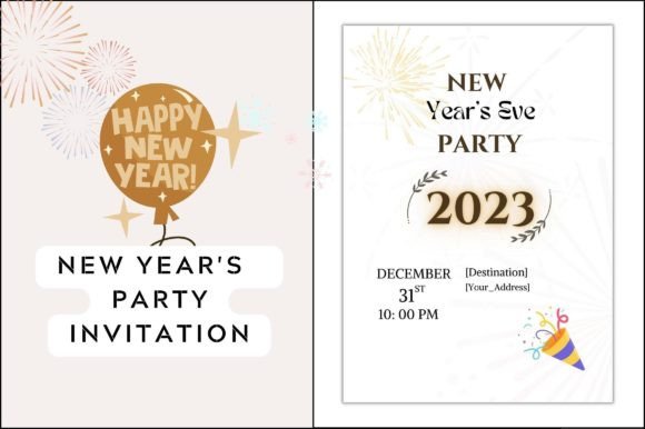 New Year Party Invite for Kids