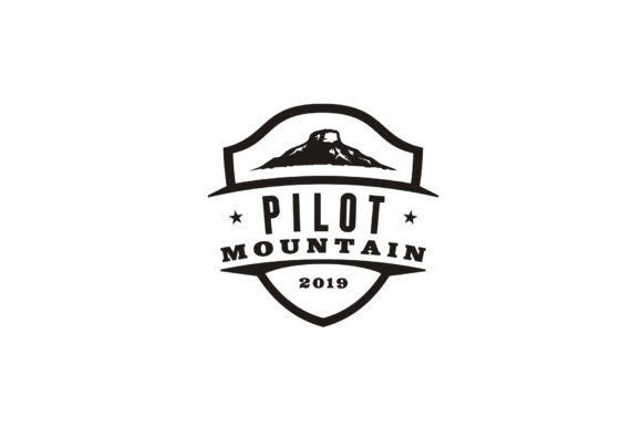 Pilot Mountain Peak Retro Vintage Logo: A Design Essential