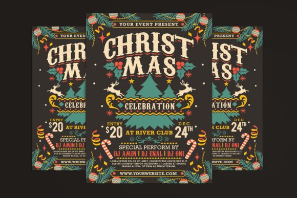 Streamline Your Holiday Marketing with Professional Christmas Celebration Flyer Templates