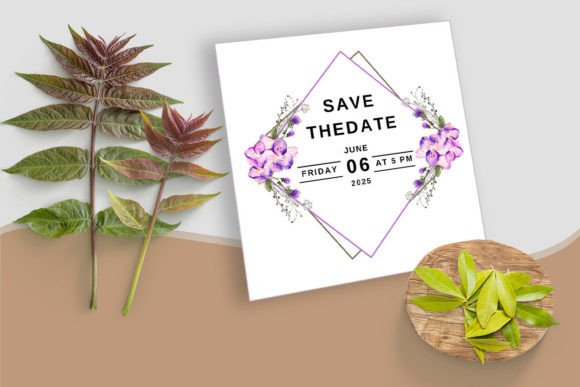 Stunning Wedding Card with Wonderful Florals